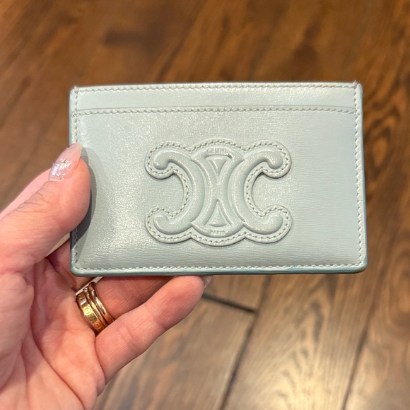 Celine Light Blue Card Holder
